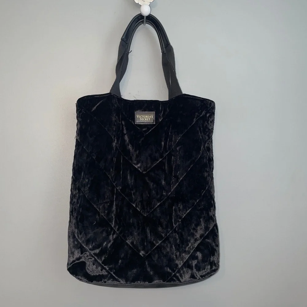 EUC Victoria's Secret Limited Edition Velvet Tote Shoulder Bag
